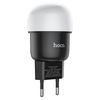 Hoco C87A Sparkle dual port night light charger(EU) 