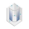 купить Душевая кабина New Trendy New Praktic 2D Quadra90x90x195 Sliding K-0576 в Кишинёве 