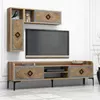 купить Тумба напольная для TV Trendy Samba, Albastru 180x52x35cm в Кишинёве 