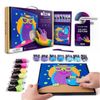 купить Набор для творчества Okto 20003 Pictură pe numere 3D cu plastilină aerată Air Clay 29x29сm: Bufniță в Кишинёве 