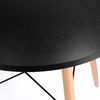 cumpără Mobilier pentru grădină Jumi CM-354159 Masa rotunda MDF, 60x60x74cm, stil scandinav, Oak Artisan/Negru în Chișinău 