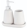 cumpără Set pentru baie Bisk 08231 Set baie din Ceramica MILO, alb în Chișinău 