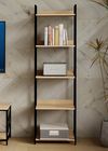 купить Офисный стеллаж Deco Karl 5 nivele 51x30x177H Oak/Black в Кишинёве 