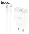 Hoco C94A Metro single port PD20W charger set(Type-C to iP)(EU) 