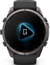 cumpără Ceas inteligent Garmin Fenix 9 Pro, 51mm, inReach, CbnGyDLCTi, Bk/PblBd (010-04337-11) în Chișinău 