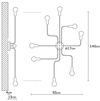 cumpără Corp de iluminat interior Trendy Truva-N-698 140x15x140cm (GTR002534) în Chișinău 