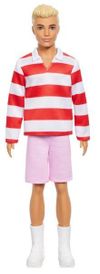 купить Кукла Barbie HYV01 Ken Fashionist cu părul blond și tricou în dungi в Кишинёве 