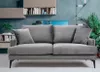 купить Диван Trendy Papira Gri, 90x88x175cm (2 locuri) в Кишинёве 