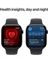 cumpără Ceas inteligent Apple Watch Series 10 GPS 46mm Jet Black Aluminium Case with Black Sport Band - M/L MWWQ3 în Chișinău 