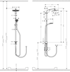 Crometta S Showerpipe 240 1jet EcoSmart 9 л/мин Reno