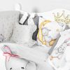 купить Детское постельное белье PernaMea Set lenjerie 8 piese Premium Iepuras gri (PM.105896/3) в Кишинёве 