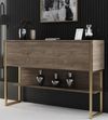 cumpără Masă Trendy Luxe, AurNuc, 120x80x30cm (GTR005829) în Chișinău 