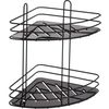 cumpără Raft de baie Holland 46073 Bathroom Solutions 2 уровня на присосках Bathroom 20x20x23cm черн în Chișinău 