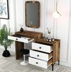 купить Туалетный столик Trendy Lizbon 544-Nuc, Alb 124x84x40cm в Кишинёве 