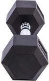 cumpără Ganteră LivePro 49883 Gantera Hex Rubber Dumbbell 2x27.5kg, LP8005/27.5/BK în Chișinău 