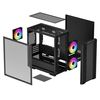 купить Корпус для ПК Deepcool CC360 ARGB Micro-ATX Case Black в Кишинёве 