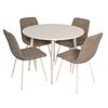 cumpără Set masă și scaune Evelin di Costacurta стол DT-402-5Wh + 4 стула YTC-080Wh Grey în Chișinău 