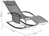 купить Садовая мебель Chomik LEZ1601 кресло-качалка садовая 148x63x87см, темно-серый в Кишинёве 