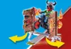 cumpără Mașină Playmobil PM70553 Stunt Show Motocross with Fiery Wall în Chișinău 