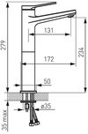 cumpără Baterie lavoar Ferro STRATOS BSC2L (lavoar inalt) în Chișinău 