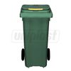 купить Бак мусорный 120 л - на колесах (зеленый)  UNI в Кишинёве 