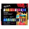 cumpără Set de creație Mont Marte PMMT2436 Set vopsea acrilica metalic 24 culori x 36ml în Chișinău 