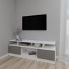 cumpără Comodă TV Smartex (16545) Т9 200cm TV Alb+Grafit în Chișinău 