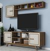 cumpără Set mobilă living Trendy Ayla, Nuc, Smantana 160x56x35cm în Chișinău 