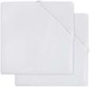 cumpără Lenjerie de pat pentru copii Jollein 2512-507-00001 Cearsaf cu elastic Molton White, 120x60cm, 2buc în Chișinău 