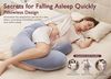 купить Подушка для мам Momcozy PP007-GR00NB-C Perna pentru maternitate in forma F Velvet Grey в Кишинёве 