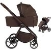 купить Детская коляска DadaPrams Carucior 2in1 Flux Chocolate (Premium) + Adaptoare в Кишинёве 
