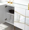 купить Комод Trendy Frumos, Alb, Auriu (GTR001211) в Кишинёве 