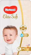 Scutece Huggies Elite Soft Mega 4 (8-14 kg), 60 buc