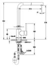 cumpără Bateria bucătărie Franke 115.0476.760 Sirius Extractibil, maner lateral, crom în Chișinău 