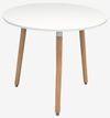 купить Комплект стол и стулья Evelin di Costacurta стол DT 404-1Wo + 3 стула QT-284Wo Light beige в Кишинёве 
