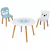 cumpără Set de mobilier pentru copii Janod J09650 Masuta cu 2 scaune Polar în Chișinău 
