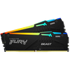 64GB DDR5-5600MHz  Kingston FURY Beast RGB (Kit of 2x32GB) (KF556C40BBAK2-64), CL40-40-40, 1.25V,Blk 