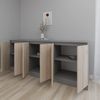cumpără Comodă Smartex (16493) Т8 200cm Grafit+Stejar Deschis în Chișinău 
