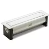 купить Розетка электрическая ASA Plastici 060.24F.00032 Versaturn 3.0 3 sockets F+ 1 USB 5V(A+C) White glass в Кишинёве 