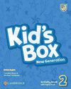 купить Kid's Box New Generation Level 2 Activity Book with Digital Pack British English в Кишинёве 