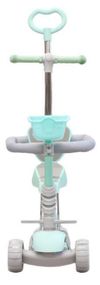 cumpără Trotinetă New World 0077p-1 Trotineta pt copii 5in1 (protectie,suport), menta, 147603 în Chișinău 