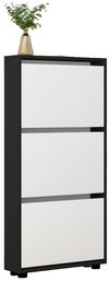 cumpără Raft pentru încălțăminte Mobildor-Lux Leo Slim 50x16x125H cm Anhracite/White în Chișinău 