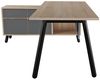 cumpără Masă de birou Deco Fusion + box incorporat Stinga 1800x800/1550x400 în Chișinău 