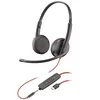 cumpără Plantronics Blackwire 3225 Stereo USB Type-C/ Jack 3.5mm Headset 209751-201, Microphone noise-canceling, SoundGuard, DSP, output 20 Hz–20 kHz, Mic 100 Hz–10 kHz, Remote call control în Chișinău 