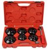 cumpără Set de unelte de mână Jetech 170J500 Set extractoare filtru de ulei 65-93mm cu cheie cu clichet reversibila, 3/8'' 1/2'' în Chișinău 