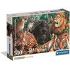 cumpără Puzzle Clementoni Puzzle 500 HQC Wild Cats (35584) în Chișinău 
