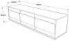 купить Тумба напольная для TV Trendy FR4-AW, 180x48x44cm (GTR000284) в Кишинёве 