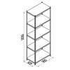 cumpără Raft metalic galvanizat cu placă din plastic Gama Box 900Wx505Dx1830H mm, 5 polițe/PLB în Chișinău 