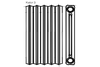 Радиатор чугунный Viadrus Kalor 3 160 580 x 60 мм