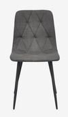 купить Комплект стол и стулья Evelin di Costacurta cтол DT-402-6B + 4 стула YTC-080B Bluvel-14 (Dark grey) в Кишинёве 